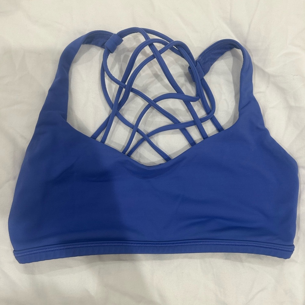 Lululemon 4 Free To Be Wild Bra Black Strappy Back